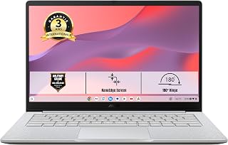 Chromebook Plus CX1405CTA-S60060 14 Inch FHD 60Hz Laptop (Intel Core 3-N355 3.9GHz Processor, 8GB LPDDR5, 128G eMMC, Intel UHD Graphics) ChromeOS - AZERTY Keyboard - Image 1