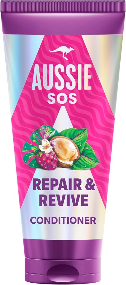 Aussie SOS Repair & Revitalization Conditioner 350ml For Dry, Stressed and Damaged Hair, Soft and Moisturized Protects From Styling Damage - Image 1