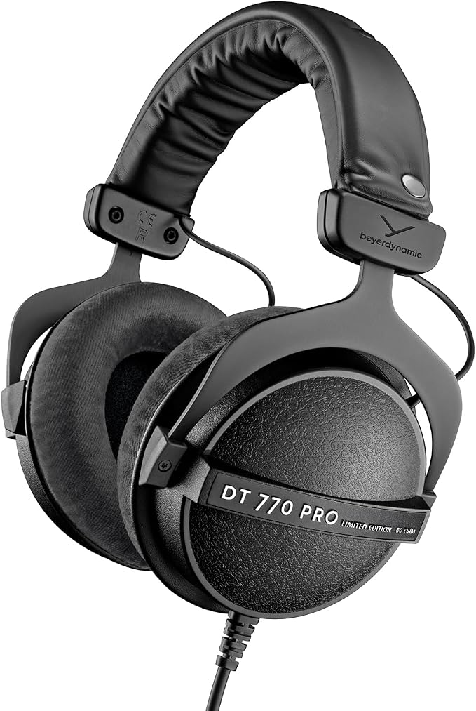 beyerdynamic DT 770 Pro 80 Ohm Black Limited Edition Closed Wired for Professional Recording and Monitoring - Image 1