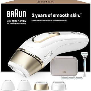 Braun Epilateur Lumiere Pulsee Silk·expert Pro 5 PL5358, Epilation Semi-Définitive, Alternative Au Laser, Résultats En 2 Séances, Rasoir Venus, 4 Têtes Pour Epiler Jambes, Visage, Maillot Et Plus - Image 1