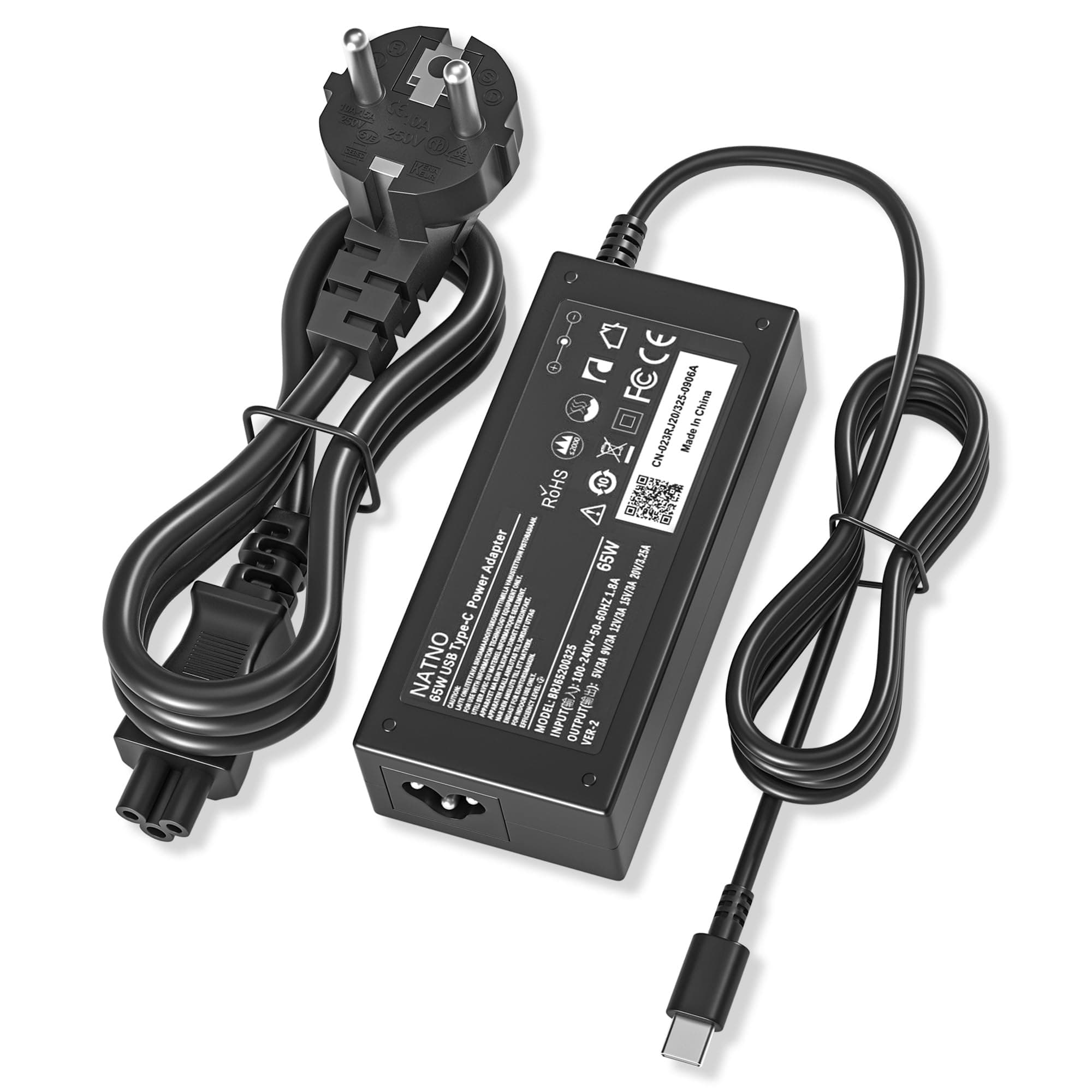 USB-C Charger 65W for Lenovo Thinkpad T14 T480 T480s T490 T490s T580 T580s T14S T15 L13 L14 L15 L390 E15 E14 E480 E490 E495 E580 E590 R480 X13 X280 X380 X390 Laptop Power Supply