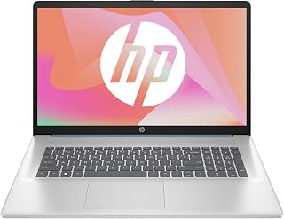 17-CN3003SF 17.3 Inch HD+ Laptop (Intel Core i3-N305, 8GB RAM, 256GB SSD, Intel UHD Graphics, Windows 11), Silver Laptop, AZERTY Keyboard - Image 1