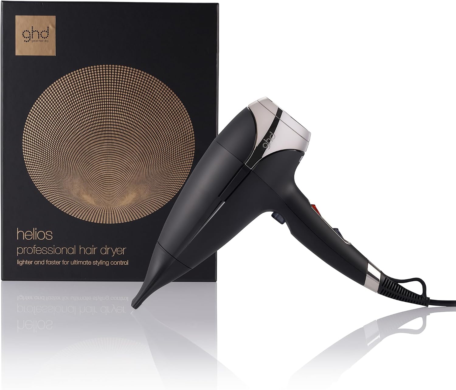 ghd - Sèche-cheveux ghd Helios - Sèche-cheveux professionnel - Puissant et précis - Cheveux sans frisottis et 30% plus brillants - Recommandé par les coiffeurs - Idéal tous types de cheveux - Image 1