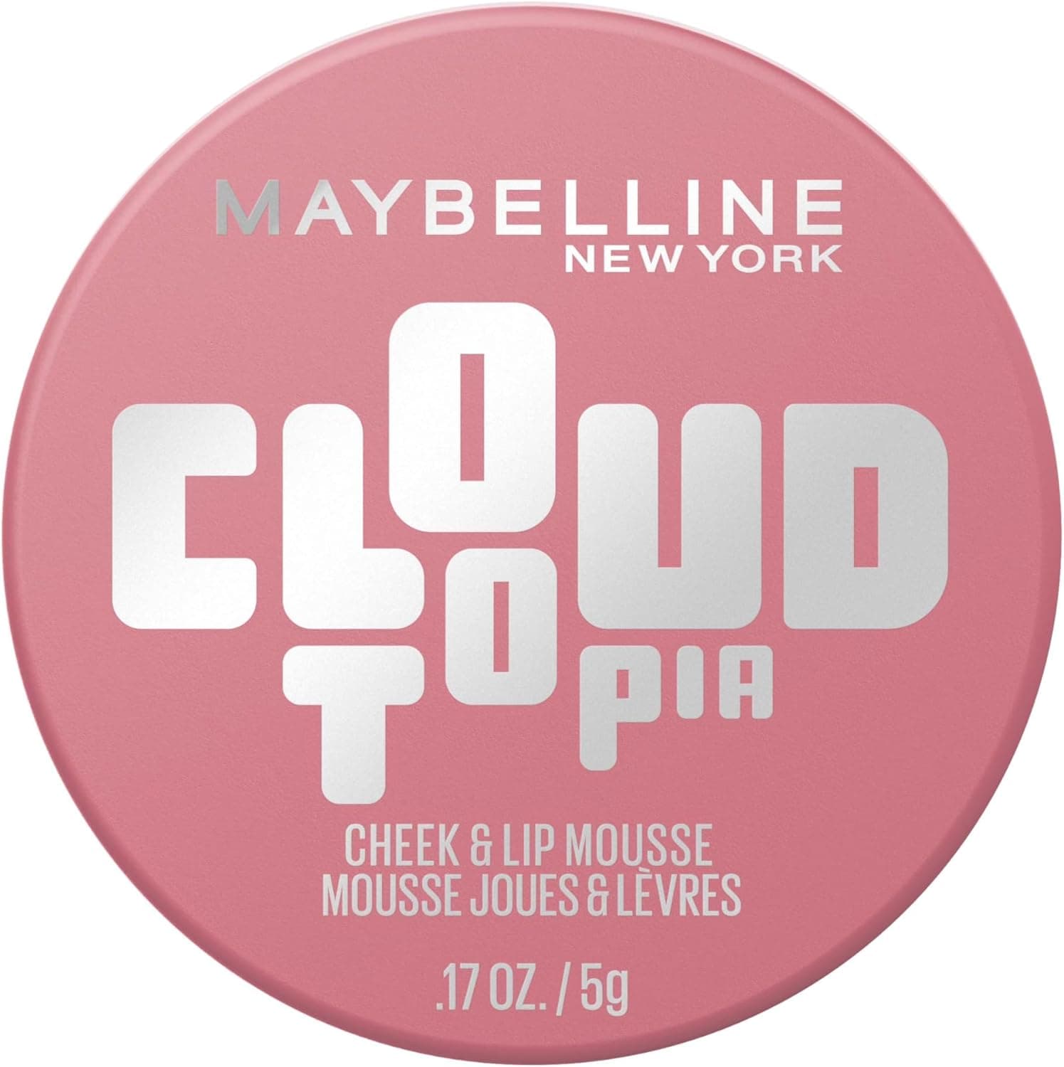 Maybelline New York - Blush en Mousse Multi-Usage - Joues & Lèvres - Fini Mat Flouté - Texture légère - Tenue Jusqu'à 14h - Résiste au Transfert - Cloudtopia - Teinte : 08 Enchanted Mauve