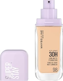 Maybelline New York - Fond de Teint Liquide Longue Tenue - Ultra-Résistant - Fini Mat Lumineux - Enrichi en Acides Aminés - Tous les Types de Peau - Superstay 30H Lumi-Matte - Teinte : 98 - 35ml - Image 1