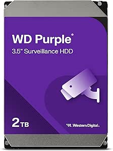 WD Purple 2 TB Internal Hard Drive 3.5" Dedicated Video Surveillance AllFrame Technology, 180BT/yr, 64MB Cache, 3 Year Warranty - Image 1