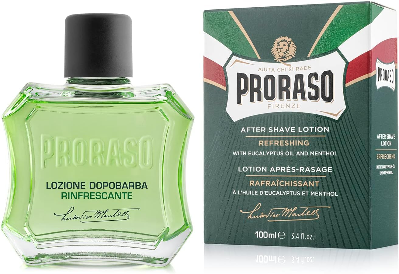 Proraso | Refreshing Aftershave Lotion (100 ml Bottle) – Men's Face Care with Eucalyptus Oil and Menthol – Helps Restore Skin Comfort - Image 1
