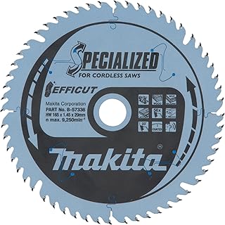 EFFICUT Carbide Blade Diameter 165 mm x 1 mm for Wood, MDF and Laminate – MAKITA B-57336 - Image 1