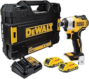 DeWalt DCF809D2T-QW Cordless Impact Driver 18V 2Ah Black/Yellow/Grey - Image 1