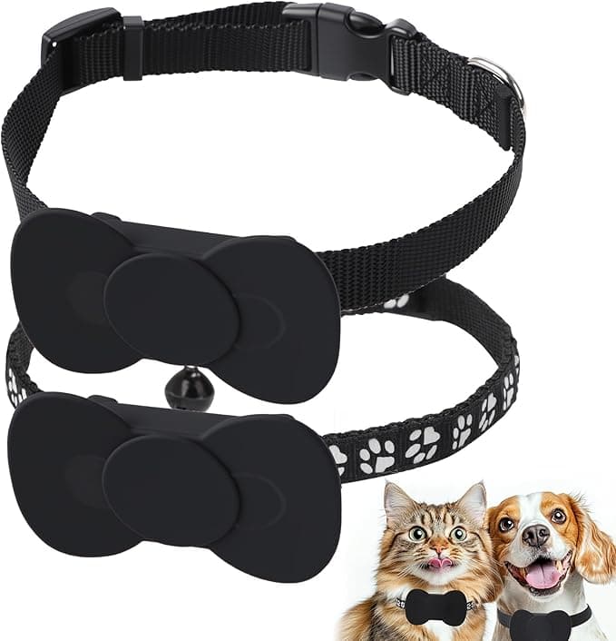 Cat Tracker, GPS Cat Tracker Collar – Direct Location for Territory & Activity – Compatible with Apple Find without Subscription – Seresto Cat and GPS Cat Collar + 1 Bell Collar