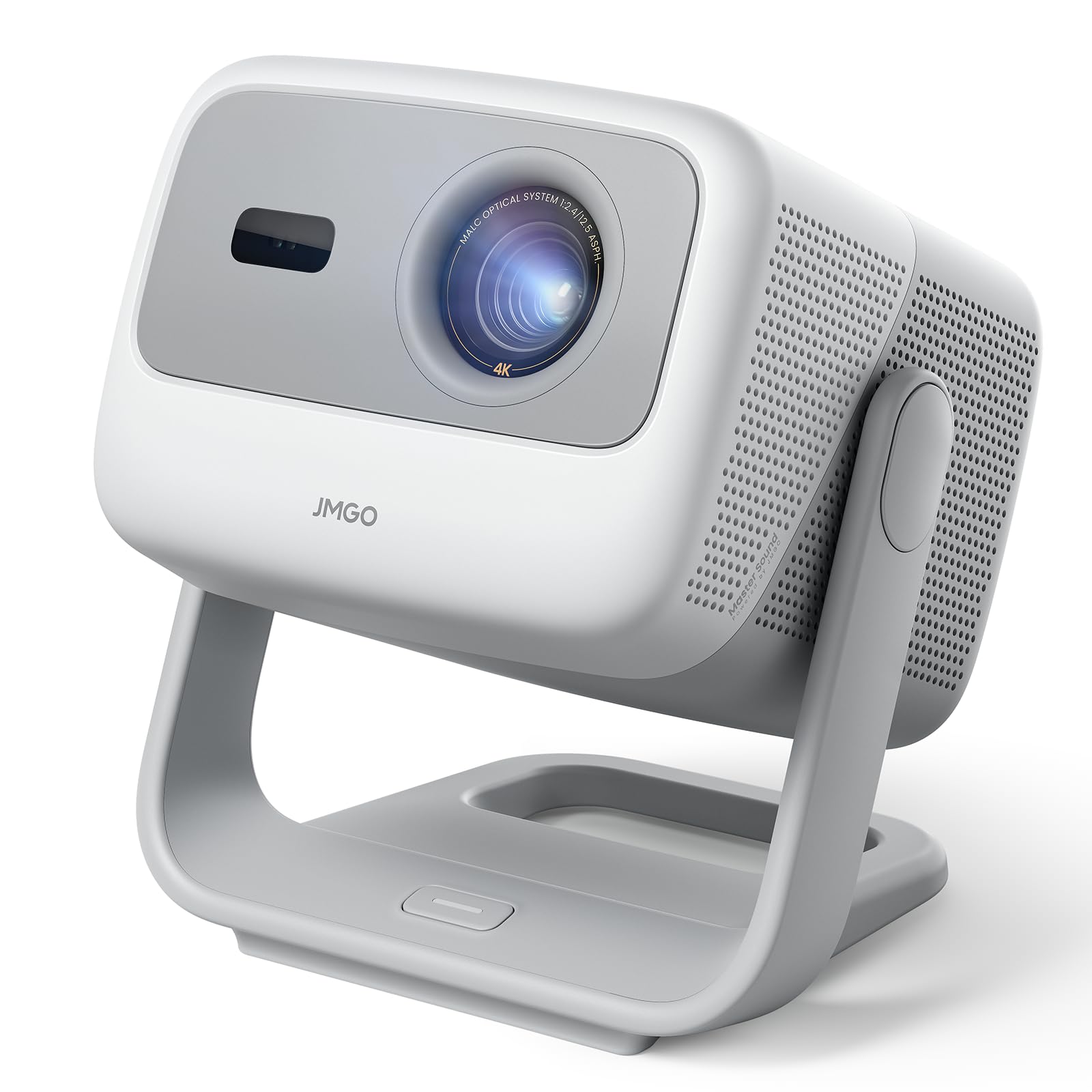 JMGO N1S 4K Mini Video Projector, Triple Laser, 1100 ISO Lumens, Instant Gimbal Autofocus, Google TV, Netflix, 110% BT.2020, HDR10, Audio Dolby 10W, Blu-ray 3D, 200 Inches for Outdoor, Gaming, Party - Image 1