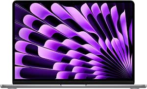 Apple 2024 13 inch MacBook Air Laptop mit M3 Chip: 13.6 Inch Liquid Retina Display, 8 GB Gemeinsamer Arbeitsspeicher, 256 GB SSD Speicher, Beleuchtete Tastatur, 1080p FaceTime HD Kamera, Touch ID - Image 1