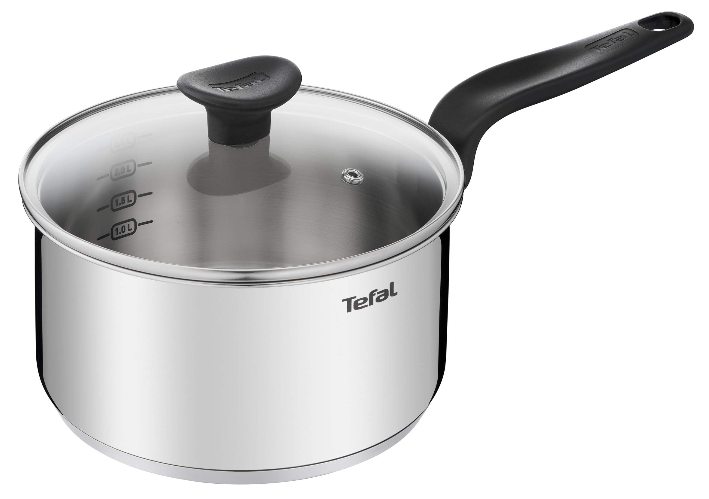 Tefal Primary Saucepan Stainless Steel 20 cm / 3 L + CV - Image 1
