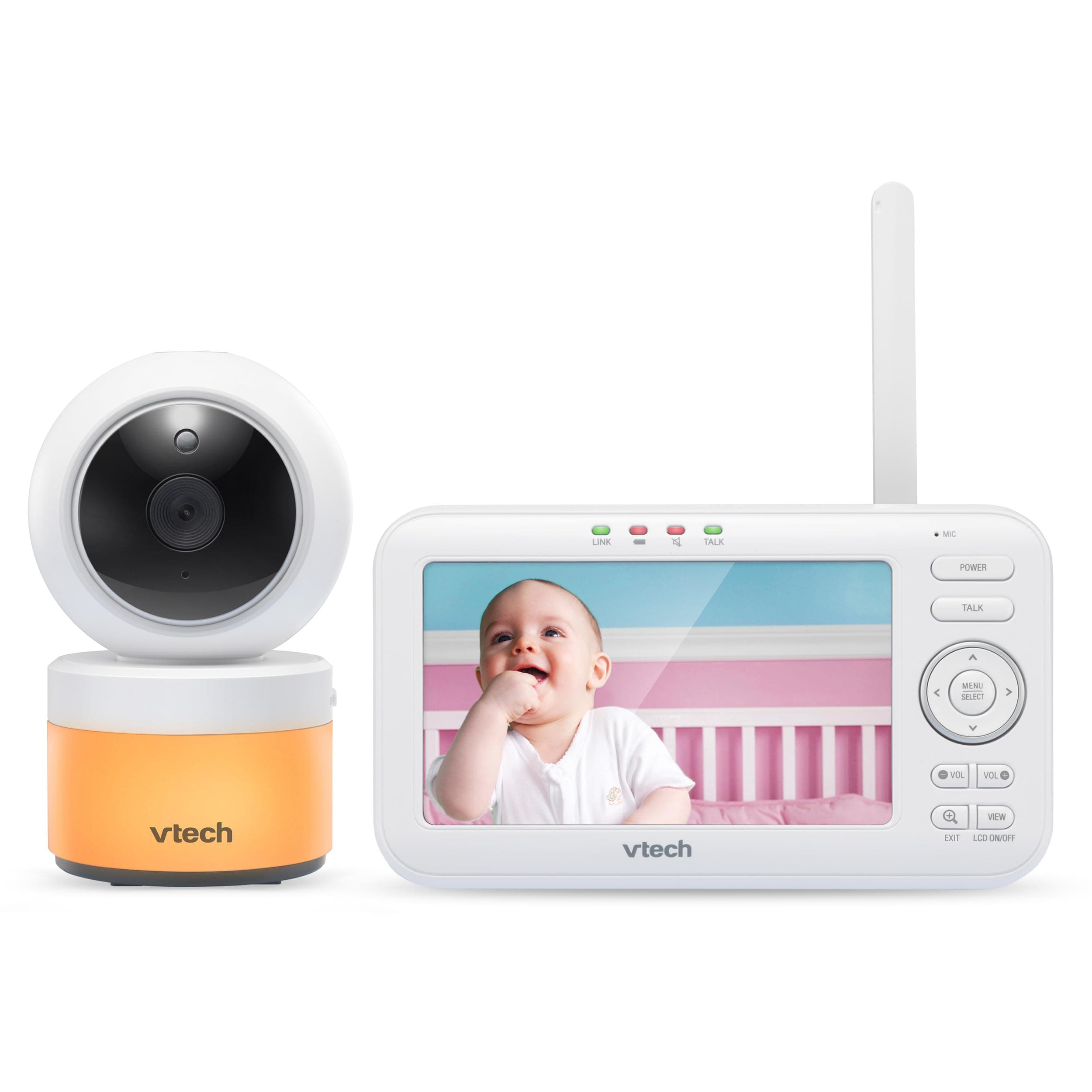 VTech - BM5463 -indoor- Lightshow Video Babyphone - Baby Monitor with Projection and Night Light 480p - FR Version,