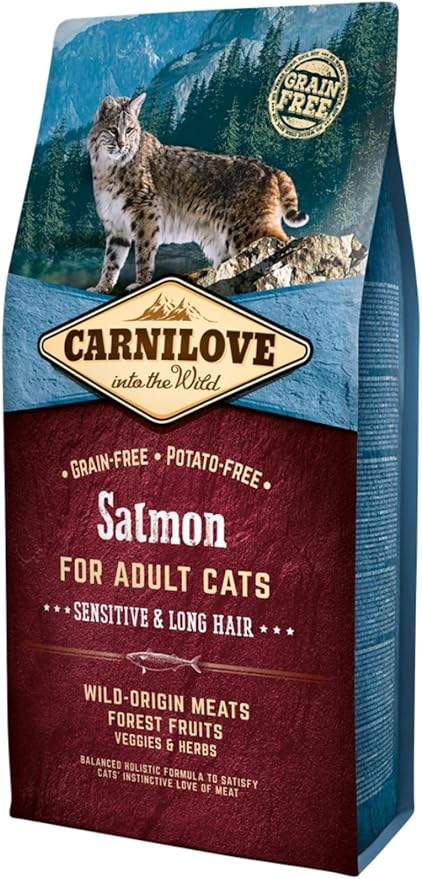 Carnilove Cat Salmon Sensitive & Long Hair 1 Unit - Image 1