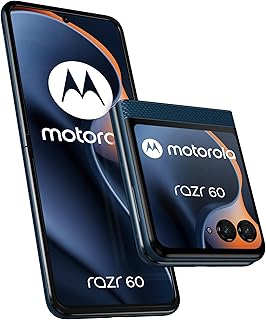 Motorola Razr 60 8, 256 Go, Smartphone debloqué, Interne : 6.9“ / Externe : 3.6“, Appareil Photo 50 MP avec IA, Batterie 4500 mAh, Gibraltar Sea (Marine), Coque de Protection et câble USB C Inclus - Image 1
