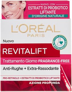 L'Oréal Paris Crème Visage Journée Sans Parfum, Formule Clean Sans Parfum, Action Anti-rides Anti-Âge avec Probiotique Liftant, 50 ml - Image 1