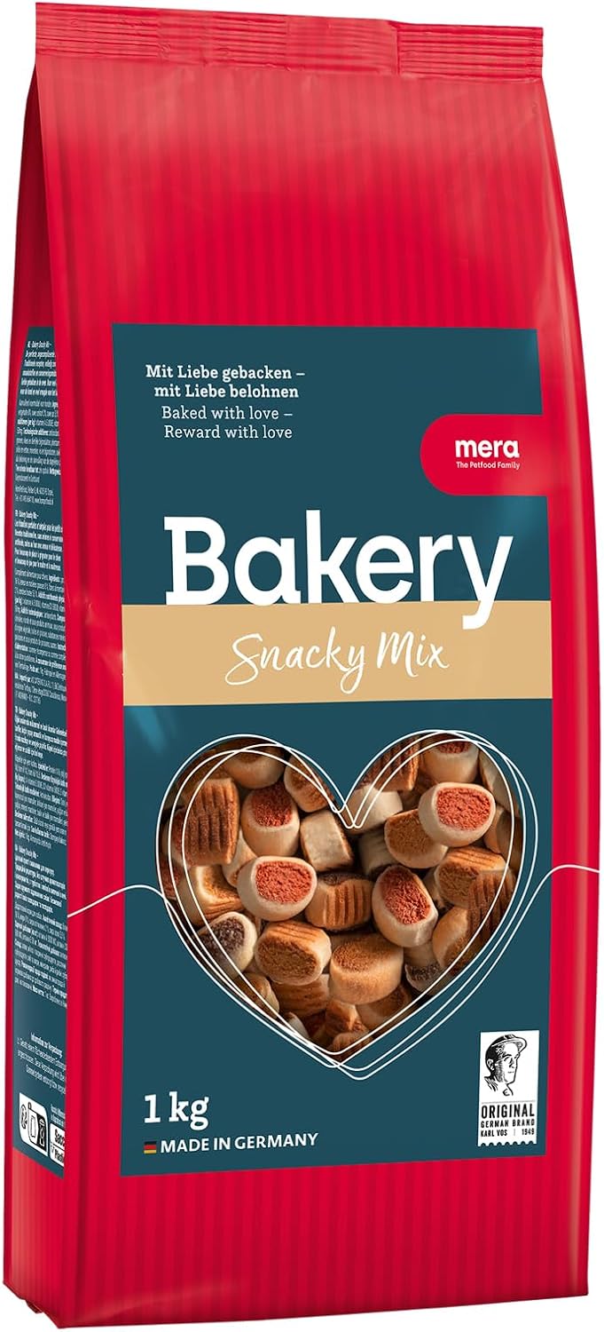 MERA Bakery Snacky Mix - Mélange de Friandises pour Chien - pour Entraînement ou Collation - Ingrédients Naturels - Biscuits Délicatement Cuits au Four (1 kg) - Image 1
