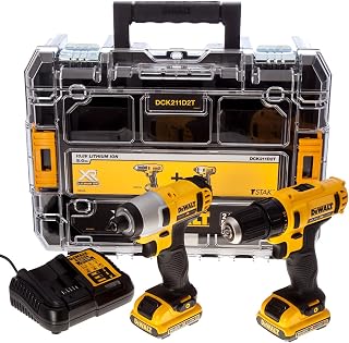 DeWalt DCK211D2T-QW Kit 2 Outils 10.8V 2Ah Perceuse Visseuse/à Chocs - Image 1