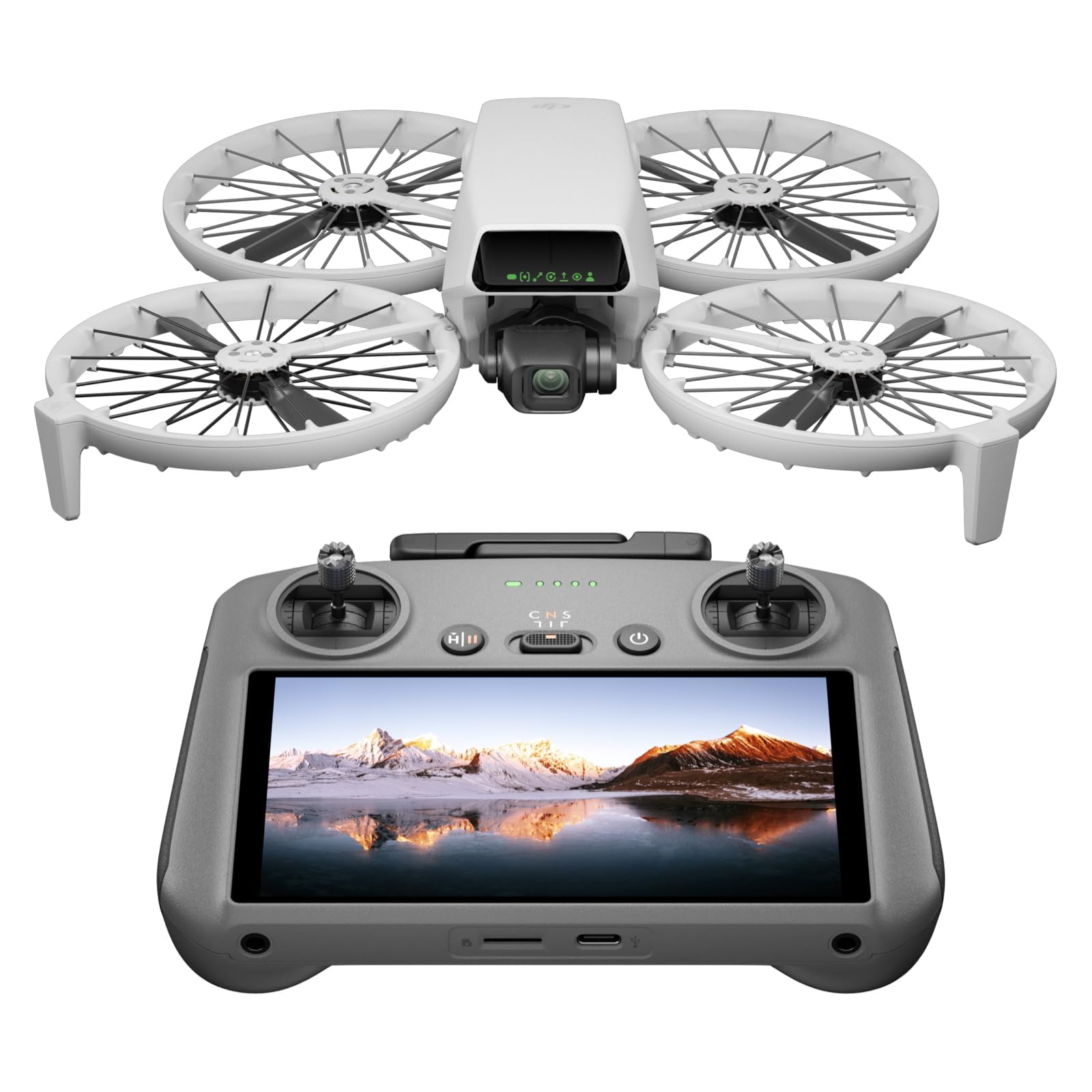 DJI Flip (RC 2 radio control with screen), 4K UHD Follow Me Camera Drone for adults, <249g, 3-axis nacelle, 13km video transmission, Palmar takeoff, 31 min flight time - Image 1