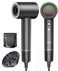 Hair Dryer, Professional Negative Ionic Hair Dryer with High Speed 160000 RPM, Brushless Motor for Quick Drying with Nozzle - Image 1