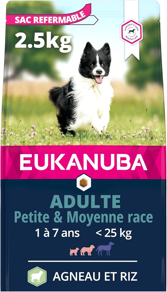 Eukanuba Adult Dog Dry Food For Small and Medium Breed Lamb&Rice 2.5kg - Image 1