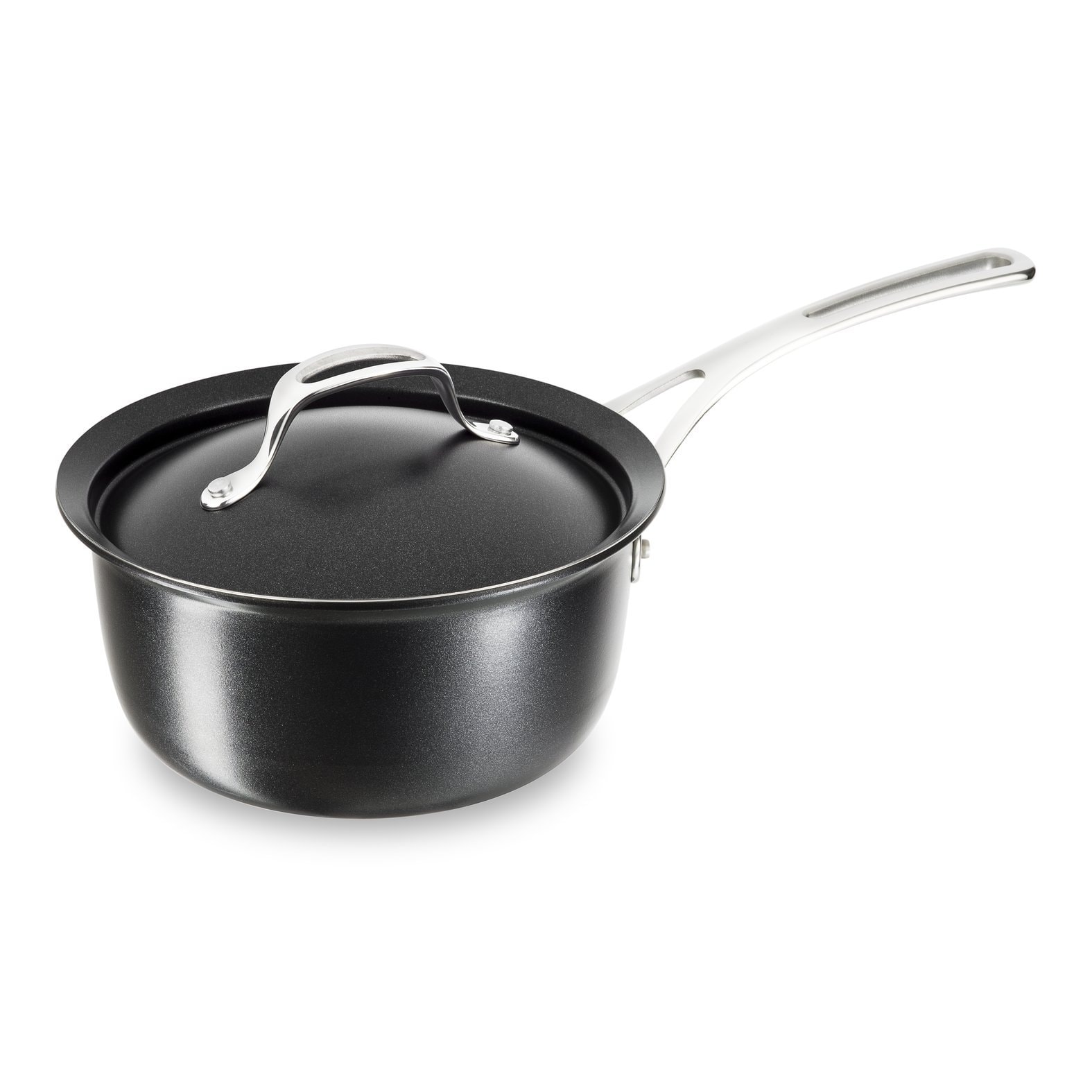 Tefal E7552444 Experiment Saucepan and Lid for All Heat Sources Including Induction, Aluminium, Black, 20 cm, 44.7 x 38 x 15.5 cm - Image 1