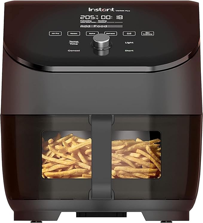 Instant Pot Vortex Plus, 6-in-1 Oil-Free Deep Fryer with Clear Glass - Air Fryer, Roasting, Baking, Grilling, Drying, Pot Warmer - 1700W Power - Image 1