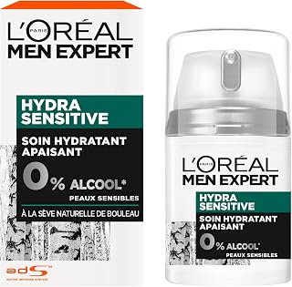 Soothing Moisturizing Face Care for Men - 24H Hydration - Enriched with Natural Birch Sap - Alcohol-free - For Sensitive Skin - Hydra Sensitive - 50 ml - Image 1