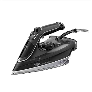 Braun FreeStyle 5 SI 5188 BK Iron with FreeGlide 3D soleplate, Vertical Steam, Burst Steam 220 g/min, 330 ml Water Tank, 2800 W, Black - Image 1