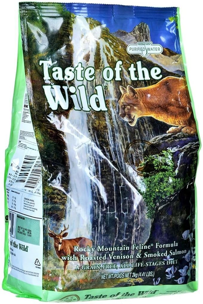 Taste of The Wild Rocky Mountain 2kg Feline Food - Roasted Venison & Smoked Salmon - Image 1