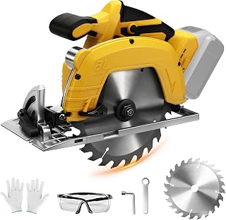 7" Cordless Circular Saw for DeWalt 20V Battery (Battery Free) Professional Mini Circular Saw with 1 Wood Saw Blade 180 x 60 mm Ideal for Wood, Soft Metal - Image 1