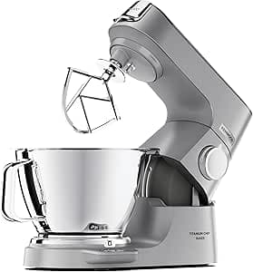 Kenwood KVC85.124SI Titanium Chef Baker with built-in scale 6 kg, 3.5L and 5L bowls, whisks and mixer included