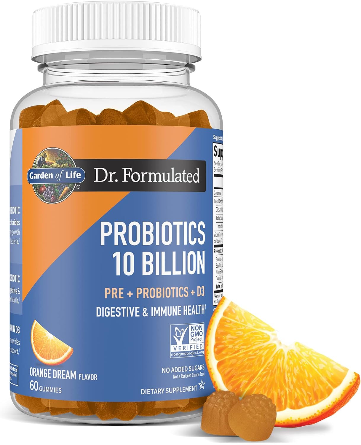Garden of Life Dr. Formulated Probiotics 10 Billion, Orange Dream - 60 gummies - Image 1