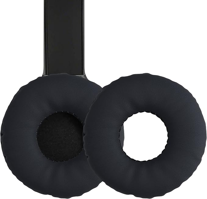 kwmobile 2 x Foam Ear Pads Compatible with Sony WH-CH510 Headphones Black - Image 1