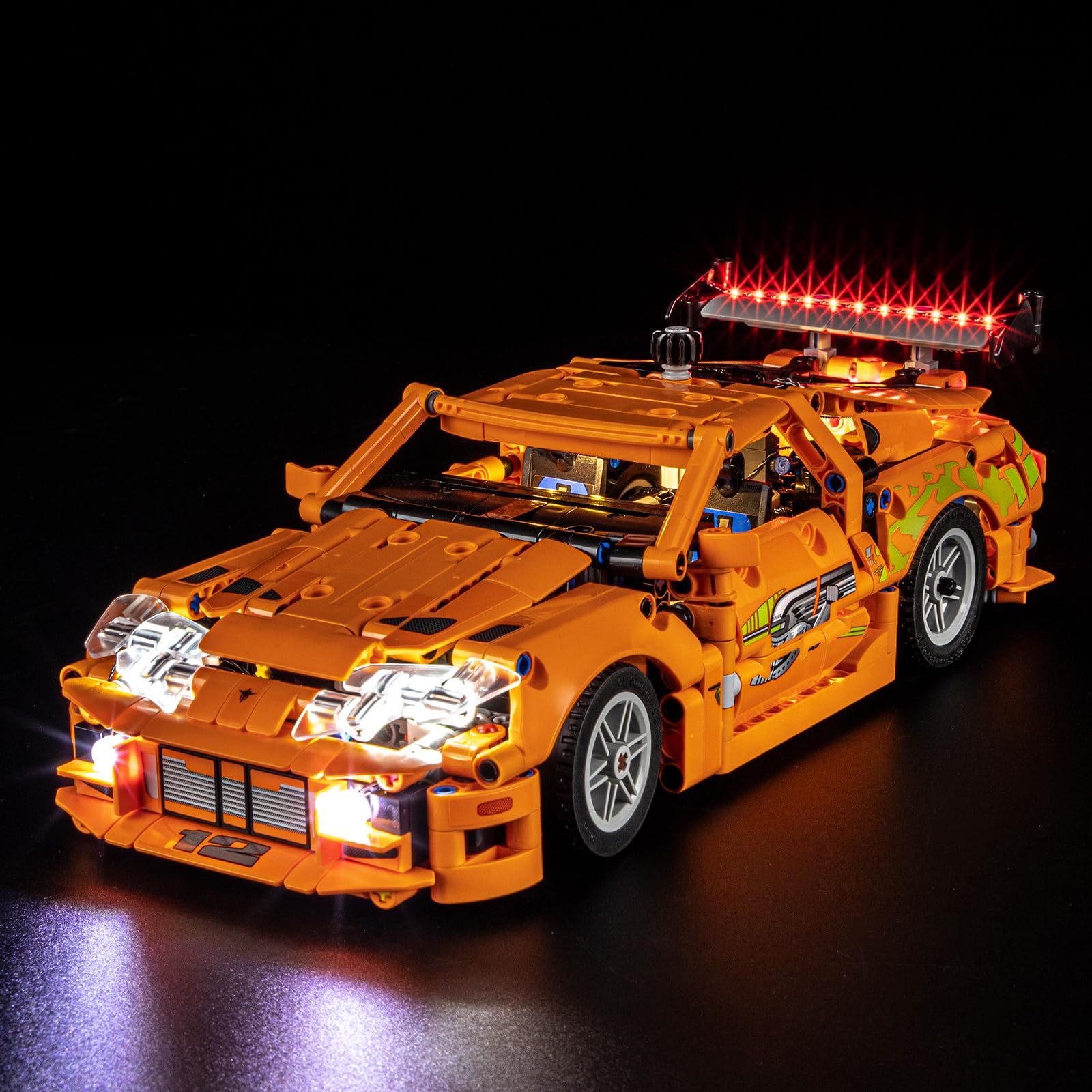 BRIKSMAX Light Kit for Lego-42204 Fast and Furious Toyota Supra MK4 - LED Lighting Compatible with Lego Technic Building Kit - Lego Set NOT Included - Image 1