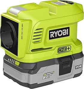 RYOBI - ONE+ RY18BI150A-0 18V Electric Transformer – 230V Plug + USB, Power 150W for Charging Electrical Devices – Mobile – Battery Not Included