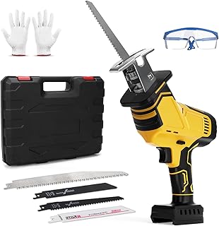 Cordless Reciprocating Saw for Dewalt 18V 20V 4 Saw Blades 2700RPM Electric Reciprocating Saw Can Be Used for Metal, Wood (No Battery) - Image 1