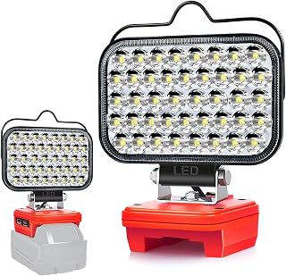 Milwaukee Rechargeable LED Light 18 V, 80 W Battery Powered Work Light with Type C & USB Charging (No Battery) - Image 1
