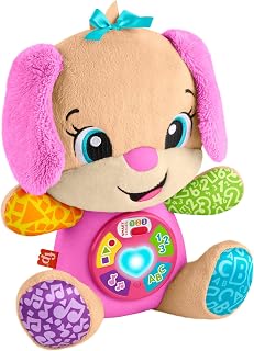 Laughing and Awakening Pink Musical Soft Toy with Activity Sis Progressive Awakening for Babies and Children +6 Months, Multilingual: Dutch, English, French, German, Italian, JFD31 - Image 1