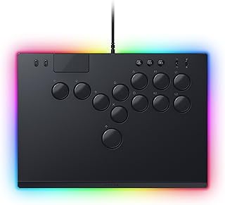 Razer Kitsune - Contrôleur arcade optique All-Button pour PS5 et PC (Disposition précise des quatre boutons de mouvement, Switches optiques linéaires low-profile Razer) Noir - Image 1
