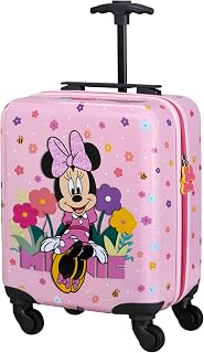 Daydream Disney-Valise Enfant Minnie Mouse,45x33x20 cm,24 L,Trolley Rigide Bagage Cabine,Compatible avec la Plupart des Compagnies Aériennes y compris EasyJet,avec,4Roues,Minnie Flower Power - Image 1