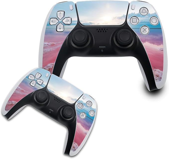 Finest Folia, Design Cover R140 PS5 Compatible Anti-Scratch Vinyl Protective Skin Sticker Skin Cover for Game Console Controller Housing (Controller Game, #30, Pink Sand) - Image 1