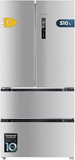 Refrigerator French Door Stainless Steel 510 L Bolero CoolMarket FD 510 Inox E. 183 cm High, 84 cm Wide, Motor Inverter Plus, Fast Cooling and Fast Freezing, MultiAirFlow, Total NoFrost - Image 1