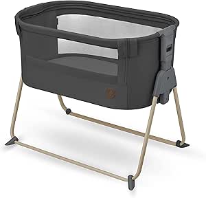 Maxi-Cosi Cododo Tori 2 in 1 Baby Crib, Cobed, Ultra Compact Folding, Lightweight, 5 Heights, Breathable Mesh, 100% Recycled Fabrics, 0-6 Months Approx 0-9 kg, Beyond Graphite - Image 1