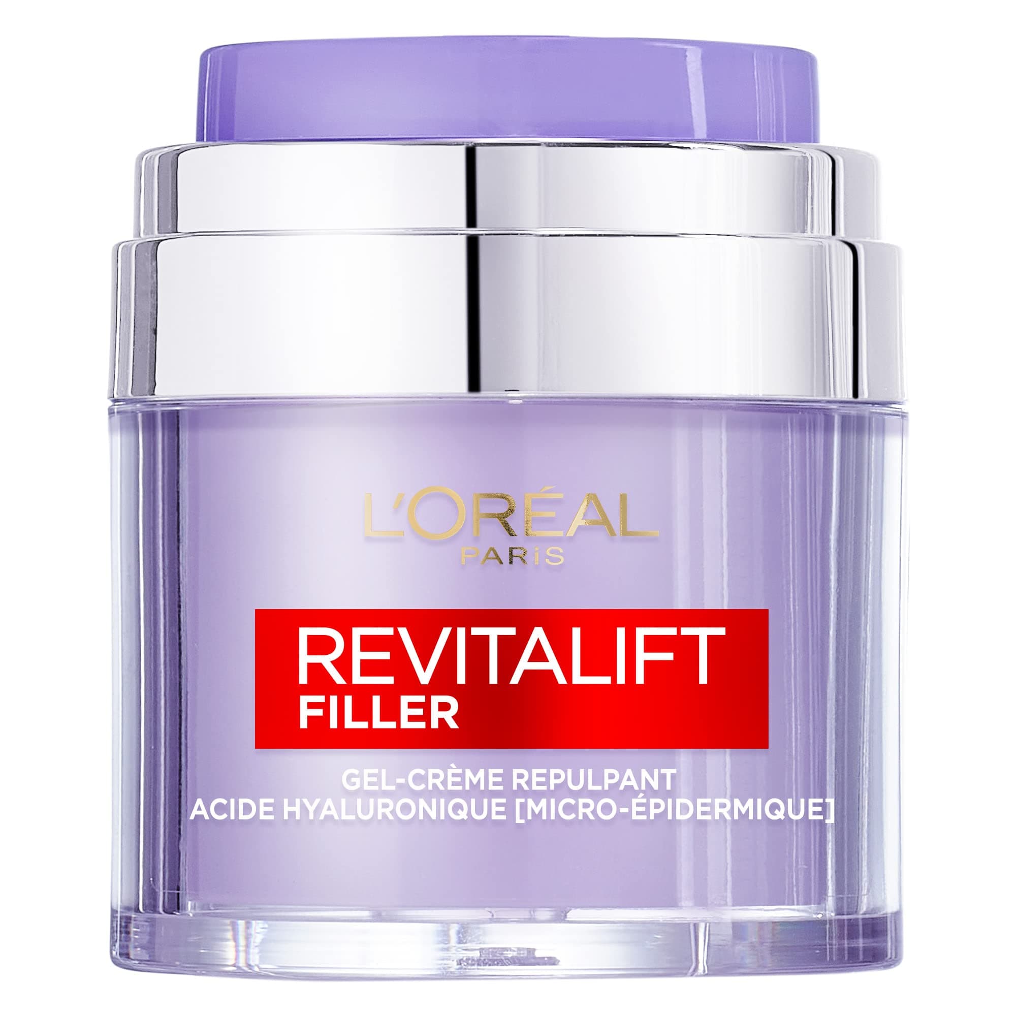 L'Oréal Paris – Plumping Gel Cream – Moisturising & Anti-Ageing Care – With Hyaluronic Acid, Ceramides, Niacinamide & Glycerin – For All Skin Types – Revitalift Filler – 50 ml