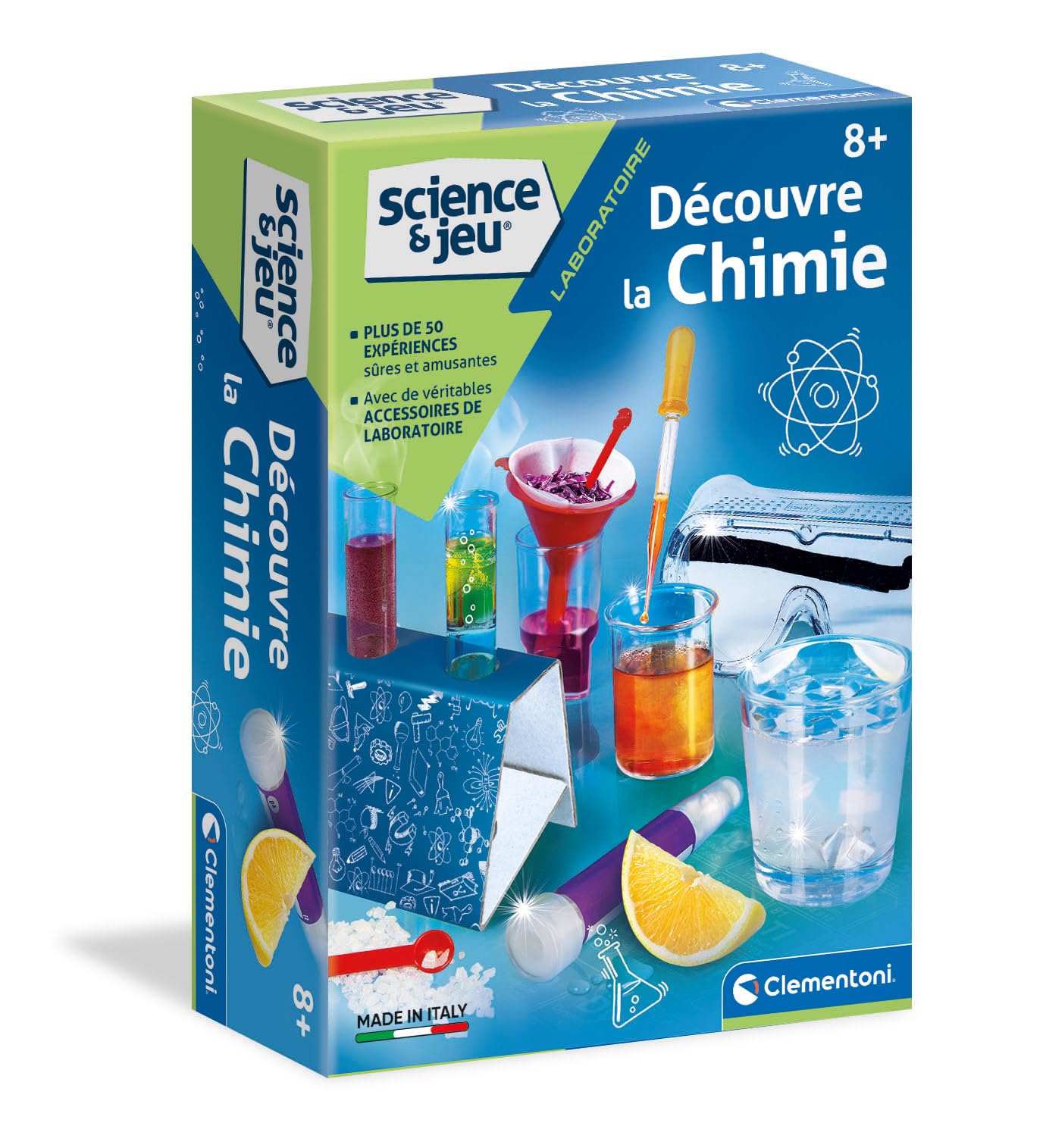 Clementoni | Science & Play – Discover Chemistry for Children 8+ | Scientific Kit with 50+ Experiments | Safe Accessories | Educational Activity Laboratory Home | Gift Idea - Image 1