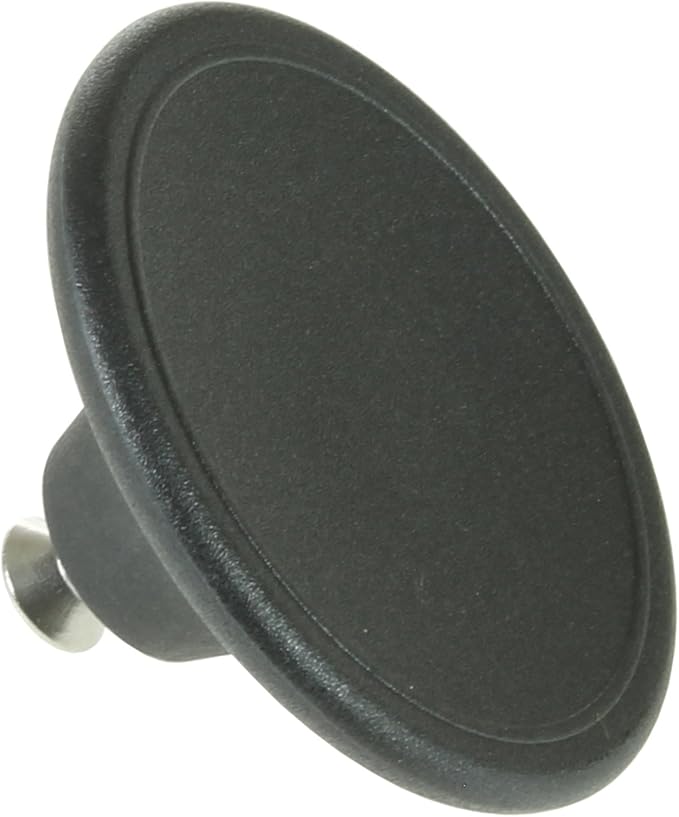 SPARES2GO 2.25" Large Handle Lid Knob Compatible with Le Creuset Saucepan (Black) - Image 1