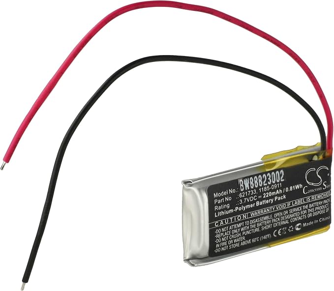 vhbw Batterie Compatible avec Sony WH-CH510, WF-XB700N Charging Case Casque Audio, écouteurs sans Fil (220mAh, 3,7V, Li-polymère) - Image 1