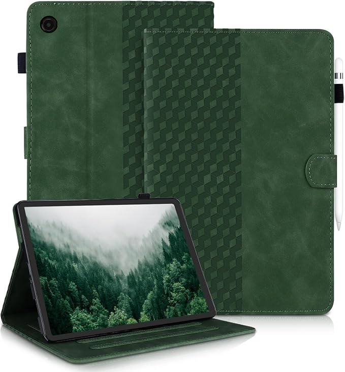 CASAFUNY Case for Samsung Galaxy Tab A11 Plus 11 Inch 2025/Galaxy A9 Plus 2023 Protective PU Leather Tablet Case Flip Wallet Cover for SM-X230/SM-X235/SM-X236B, Green - Image 1